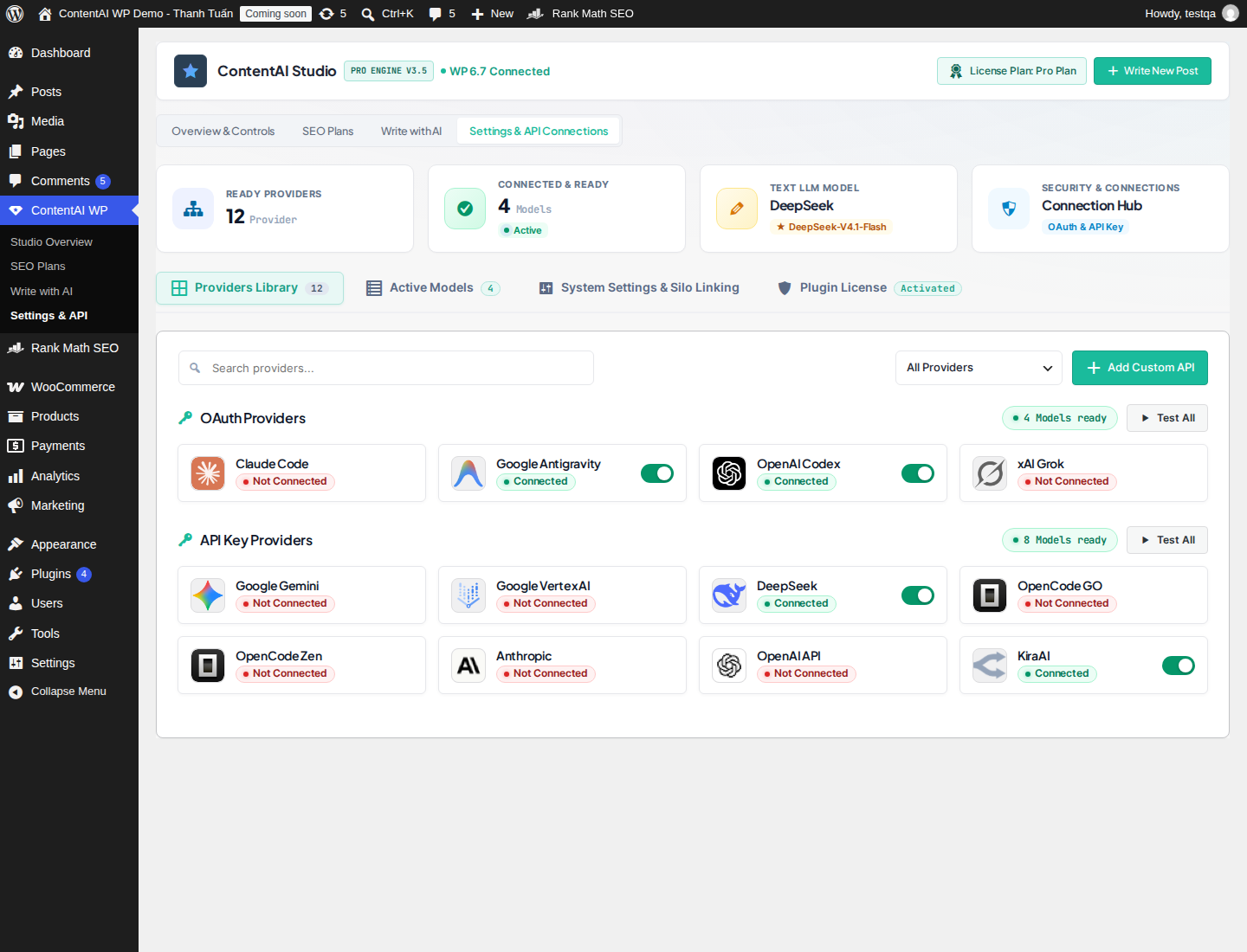 Cấu hình AI Provider
